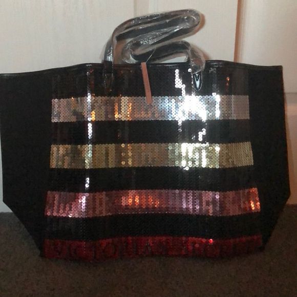 Victoria's Secret Handbags - vs brand new sequin getaway bag